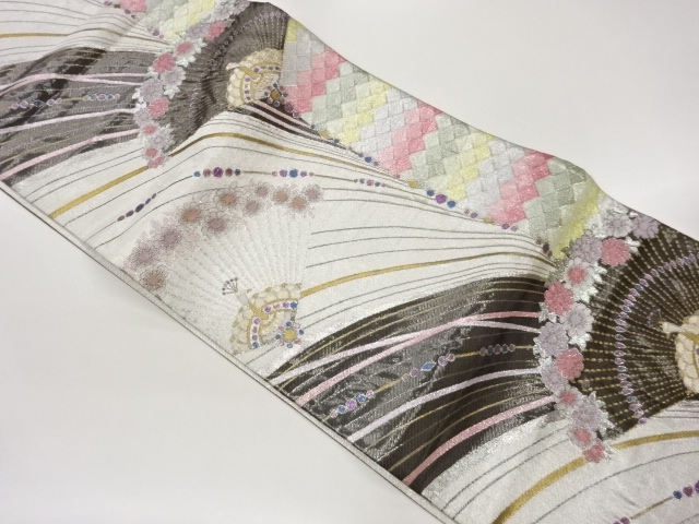 JAPANESE FUKURO OBI / SAGANISHIKI / WOVEN PEACOCK